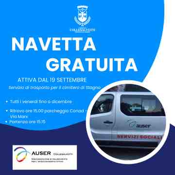 Stagno: dal 19 settembre attiva la navetta gratuita per raggiungere il cimitero